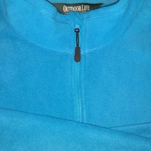 Men's Quarter Zip Fleece Jacket Pullover XL